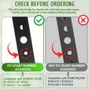 20-Inch Replacement Lawn Mower Blade Compatible with Ryobi 40V Brushless Mowers RY40180, RY40190, RY401110, RY401120, RY40LM30, RY40LM03, High-Hardness Steel Mulching Blade, Replaces AC04020