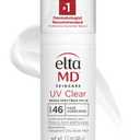 EltaMD UV Clear Face Sunscreen SPF 46, Oil Free for Face with Zinc Oxide, Dermatologist Recommended Sunscreen Lotion, For AcneProne Sensitive Skin, 1.7 oz Pump