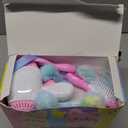 NINAOR Plush Interactive Bunny Toys for Kids with Tote Bags, Stuffed Robot Pet Rabbit with Leash Hopping Wiggle Ears Pretend Play, Realistic Cute Fidget Toys for Toddler Stocking Stuffers Birthday Gifts