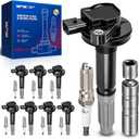 KAX 8-Pack Ignition Coil Pack & Iridium Spark Plugs Kit w/Magnetic Socket Compatible withFord F-150 2011-2016 5.0L, Mustang 2011-2015 5.0L, Replace#UF622, 91276