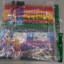 Marspark 20 Pcs Stackable Crayons Stacking Buildable Crayons Colorful Stackable Pencils Party Favors DIY Rainbow Pencil for School Office Birthday Party, 12 Colors (Vivid Color,Flat) (Vivid Color)