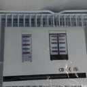 Velieta Commercial Beverage Refrigerator with Glass Door, 383L Display Fridge Beverage Cooler with Customizable Lightbox Adjustable Shelves, Drink Fridge Merchandiser for Restaurant Shop, White