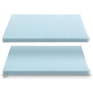 2 Pcs Adjustable Memory Foam Pillow Soft Ultra Thin Height 1.2'' Insert for Pillow for Neck Pain Relief, Slim Flat Memory Foam Layer for Neck Support for Back, Side and Stomach Sleeper (Blue)