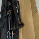 EMART Backdrop Stand 10x7ft(WxH) Photo Studio Adjustable Background Stand Support kit with 2 Crossbars, 8 Clamps, 2 Sandbags and Carry Bag for Parties, Events Decoration, Wedding, Photography (Black)