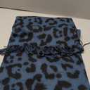Women’s wrap Neck Accessory Navy Blue Animal Skin