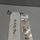 My Pretty Strap - Compatible Apple Watch Band Strap, Stainless Steel Fashion iWatch Replacement Strap- Easy Resizing, No Tool Needed, Fits Most Wrists- Compatible with Series 1-11, SE and Ultra (Classic Vogue Gold)