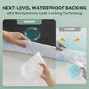 OhGeni 100% Waterproof Mattress Protector, Queen-Black Size Mattress Pad, Fits 6"-20" Mattresses with Deep Pocket, Cooling, Breathable Fitted Sheets, Soft Bed Cover, Noiseless, Machine Washable