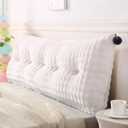 Headboard Pillow King Size, Soft Plush Pillow Headboard Dorm Headboard with Removable Cover, Warm Headboard Pillow for Bed Sofa, Daybed Pillows for Sitting up, Reading or Working (79"x18"x8")