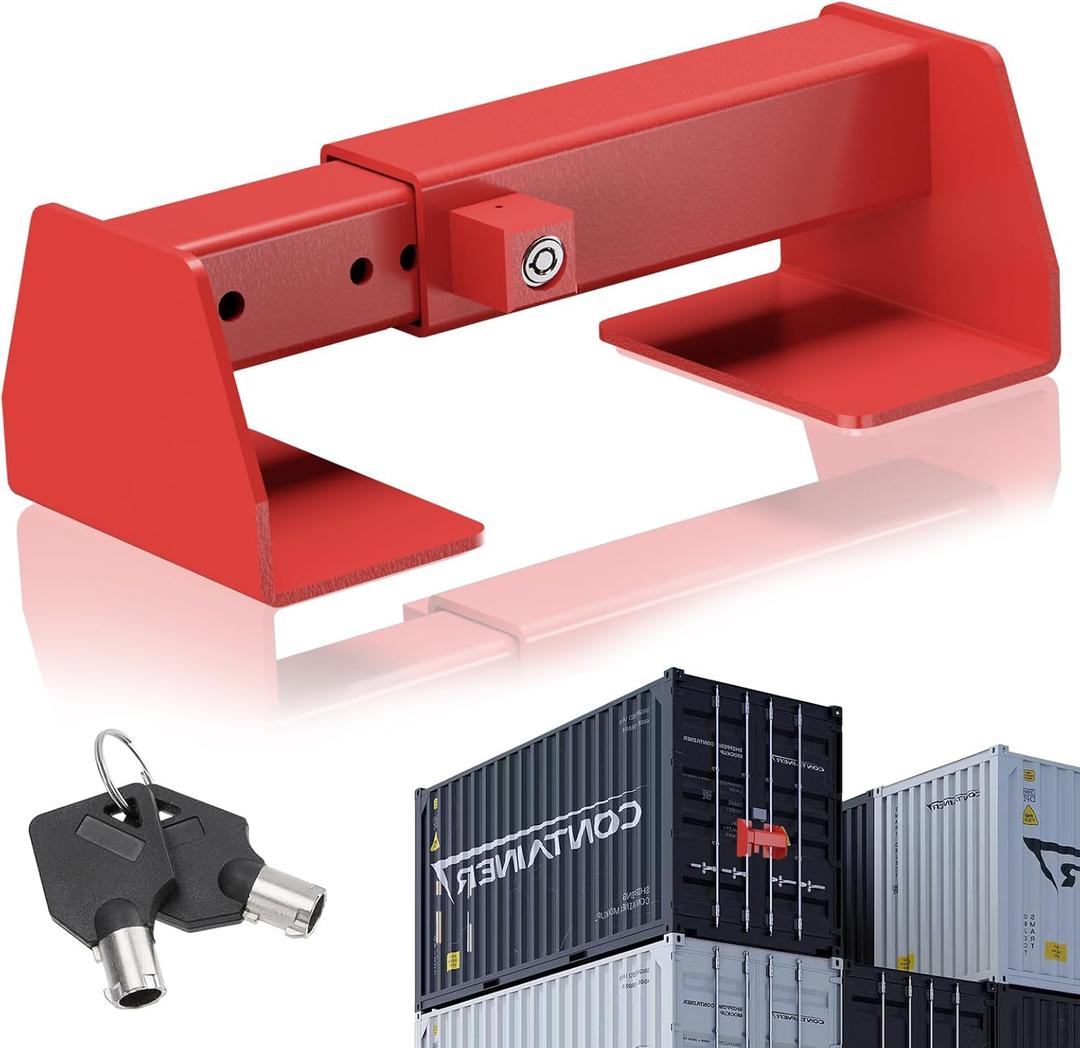 Heavy Duty Shipping Cargo Container Door Lock - Keyed Trailer Door Lock for Semi Trailers, Cargo Vans & Conex Container Locks