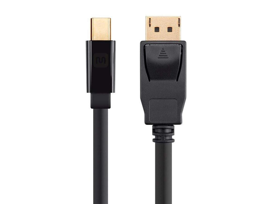Monoprice Mini DisplayPort 1.2 to DisplayPort Cable - 15 Feet, 4K Capable, Supports 3D Video - Select Series Black