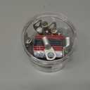 haisstronica 10pcs 1/0 AWG - 1/2" (M12) Tinned Copper Battery Lugs, Heavy Duty Copper Wire Lugs with 10pcs 3:1 Adhesive Heat Shrink Tubing, 0 Gauge Wire Lugs, Tinned Copper Battery Cable Ends