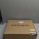 5 Row Trading Card Storage Box,3950-count Cardboard Storage Box with 32 Pcs Dividers+48 Pcs index Labels for Mtg, Tcg, Sports Cards (4 Pack-Large)