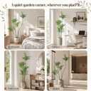 5ft Faux Nandina Domestica, Artificial Bamboo Potted Floor Plant, Realistic Low Maintenance Greenery for Indoor Outdoor Garden Entryway Office Modern Farmhouse