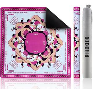 32.4x32.4 Inch Flamingo Mahjong Mat 3MM Noise Reduction