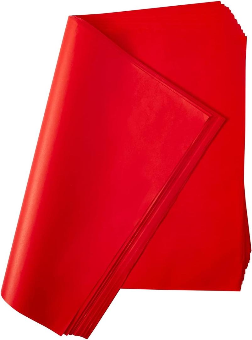Juvale Red Tissue Paper for Gift Wrapping Bags, Bulk Set for Birthday Party, Christmas, Holidays, Art Crafts, 15 x 20 Inches - 160 Sheets