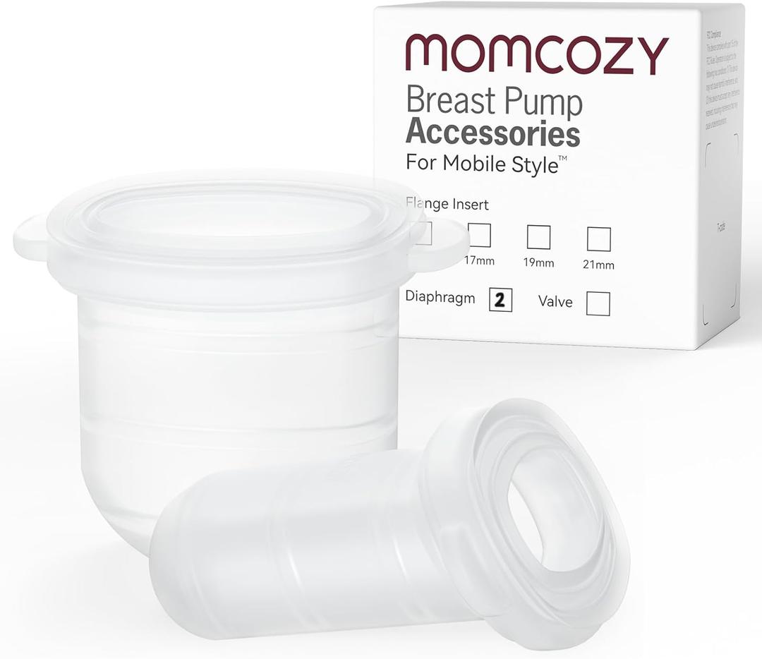 Momcozy Mobile Style | M6 Diaphragm, Original Mobile Style | M6 Breast Pump Replacement Accessories, 2PCS (Transparent)