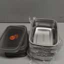 10 Pack Stainless Steel Food Storage Containers with Airtight Leak-Proof Lids, 34oz Reusable Meal Prep Lunch Boxes, Freezer & Dishwasher Safe Metal Containers for Leftovers & Snacks