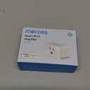 meross Smart Plug Mini, 15A & Reliable Wi-Fi, Support Apple HomeKit, Siri, Alexa, Echo, Google Assistant and Nest Hub, App Control, Timer, No Hub Needed, 2.4G WiFi Only, 2 pack