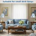VIHOSE 2 Pcs Small Lamp Shade Sconce Lamp Shade 3 Top x 6'' Bottom x 5'' Slant French Countryside Toile Clip on Lampshade for Wall Sconces Chandelier Pendant Lighting(Crane and Human,Blue and White)