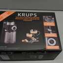 KRUPS Precision Burr Coffee Grinder: 12 Settings, 8 oz Capacity for Drip, French Press, Espresso, Pour Over, Cold Brew - Stainless Steel, 110W, Auto-Stop, Easy Clean - Coffee Grinders for Home Use