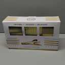 N9R 300PCS Gold Plastic Silverware, Heavy Duty Gold Plastic Cutlery Set Disposable Flatware Dinnerware, 100 Forks, 100 Spoons, 100 Knives, Perfect for Party, Wedding and Daily Use