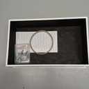 Saillong Doorbell Chime Cover Only, Wood Doorbell Cover Box for Wall Inside With Adhesive Tape and Screws for Installation, Universal Door Bell Chime Covers Fit Most Doorbells (White)