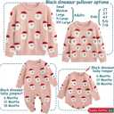 Simplee kids Ugly Christmas Sweater Family Matching Outfits for Holiday Party Knitted Pullover (Pink)