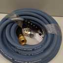 3/8" 4800PSI Pressure Washer Hose 50FT with Swivel Quick Connect for Cold/Hot Water Max 248°F, Kink Resistant Steel Wire Braided, Wear Resistant Power Washer Hose with M22 14mm Adapter