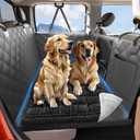 ROUWINNE Dog Bed for Truck Back Seat Non-Slip, Truck Dog Bed Soft and Comfortable, Back Seat Pet Bed Mat for Travel, Pet Car Blanket for Backseat Extender and Seat Covers Black 59” X 27.5”