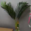 Nearly Natural 4ft Golden Cane Palm, Double Stalk Artificial Tree With Lush Realistic Foliage Maintenance Free Indoor Faux Palm Plant For Living Room, Easy Setup, Perfect Tropical Decoration