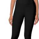 Sunzel High Waist Mini Flared Leggings for Women, Tummy Control Casual Flare Yoga Pants for Yoga Workout Gym (S)