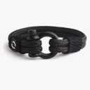 Mens Rope Bracelet - Stainless Steel Black Shackle, Extremely Durable and Scratch Resistant Waterproof Paracord, Handmade, Nautical Wristband for Men B-2-9 Pack of 2