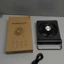 Desk Fan USB Powered with 3 Speeds Adjustable Strong Wind, Ultra Quiet Mini Personal Fan USB-C Corded Powered,220° Tilt Folding Plug In USB Fan