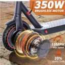Qlaway 8.5" E Scooter for Adults 19/22 MPH 350/500W Motor 187.2/288.6/441WH Battery, Motorized Scooter Up to 22 Miles Range, Foldable Bearing 265 LBS/APP Control