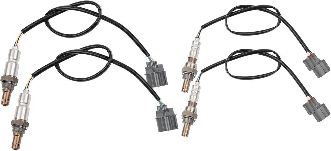 Dasbecan 4PCS Oxygen Sensor Compatible with Honda Accord Odyssey Pilot Ridgeline, Acura MDX RL TL, 2003-2008 O2 Sensor Upstream 234-5010 & Downstream 234-4355 234-4368