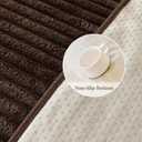 MYSKY HOME 100% Waterproof Couch Cover, Couch Covers for Dogs, Non Slip Couch Covers for Sectional Sofa, Couch Cover for 3 Cushion Sofa, Sofa Covers Washable Dog Bed Cover, Chocolate, 35"x70.9"