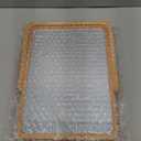 Vintage Wood Table Vanity Makeup Mirror, Rectangle Wall-Mounted Mirrors, Desk Mirror, Hanging Mirror, Wall Mirror Decor for Living Room, Bedeoom, Entryway, 8x11 inch