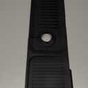 Faucet Mat for Kitchen Sink [5Slope Fast Self-draining] Kitchen Sink Splash Guard Bathroom Silicone Kitchen Sink Faucet Mat Splash Guard for Kitchen Sink Area Tidy Splash Faucet Guard Draining Mat (17.7" x 5.5", Black)