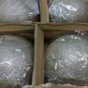 Zubebe 4 Pcs Extra Large Christmas Ball Ornaments 8'' (200 Mm) Giant Oversized Plastic Xmas Ball Big Hanging Christmas Tree Ornaments for Holiday Party Outdoor Decor(Glitter Champagne Gold)