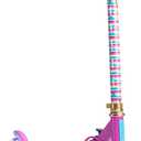Jetson Character Kids Kick Scooter, LED Lights on Stem & Light-Up Wheels, Lightweight Frame, Height-Adjustable Handlebar, Lean-to-Steer System, Easy-Fold Mechanism (Princess)