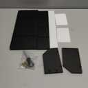 Tea Bag Storage Organizer, Natural Wood and Clear Acrylic, 4-Section Chest, 13.5x4.9x3.1 Inch, 80 Bag Capacity (Black)