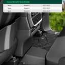 YHTAUTO Floor Mats Compatible with Tesla Model X 2022-2025 (5-Seater), TPE Floor Liners All Weather Custom Fit, 1st & 2nd Row, Set of 3, Black