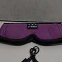 LC-dolida Sleep Headphones, Sleep Mask Bluetooth Wireless Music Eye Mask, Sleeping Headphones for Side Sleepers Sleep Mask with Bluetooth Headphones Ultra-Thin Stereo Speakers Perfect for Sleeping (Elegant Purple)
