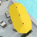 15FT Large Patio Umbrella with Base Included, Double Sided Outdoor Market Umbrella with Flexible Fiberglass Ribs, UV-Blocking Extra Large Umbrella for Garden, Pool, Deck, Sunshine Yellow