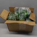 Sggvecsy Fake Hanging Plants 6 Pack Artificial Hanging Eucalyptus Plants Potted Greenery Faux Mandala Vine String of Pearls Boston Fern Ivy Vine Leaves Pea Pod for Home Indoor Outdoor Shelf Wall Decor