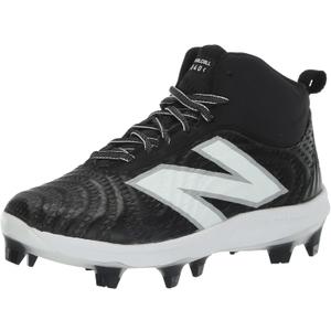 New Balance Men's FuelCell 4040 V7 Mid-Molded Baseball Shoe (10.5, Black/Optic White)