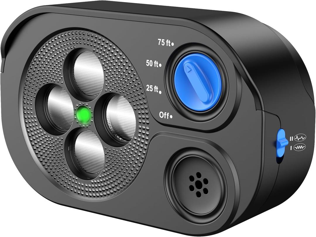 2026 New Anti Barking Device for Dogs, Bark Box Rechargeable Dog Barking Deterrent with Variable Ultra Frequency/6 Modes/IP65 Waterproof Dog Silencer Stop Neighbors Dog from Barking Up to 75ft(Black)