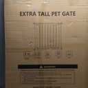 41" Extra Tall Baby Gate for Big Dog No Jumping Over, 30-32.6" Wide Pet Safety Gate Indoor for Doorways No Drilling,Auto Close Child Puppy Gates for Stairways Pressure Mounted (Black)