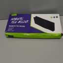 loukin Magnetic File Holder - Vertical Wall Mount Organizer for Whiteboard, Refrigerator, Office Wall, Documents, Letters (Black)