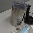 Milk Frother, 4-in-1 Milk Frother and Steamer, 10.6oz Electric Milk Steamer, Automatic Cold and Hot Foam maker for Lattes, Cappuccinos, Ceramic Lining Interior (Polished)